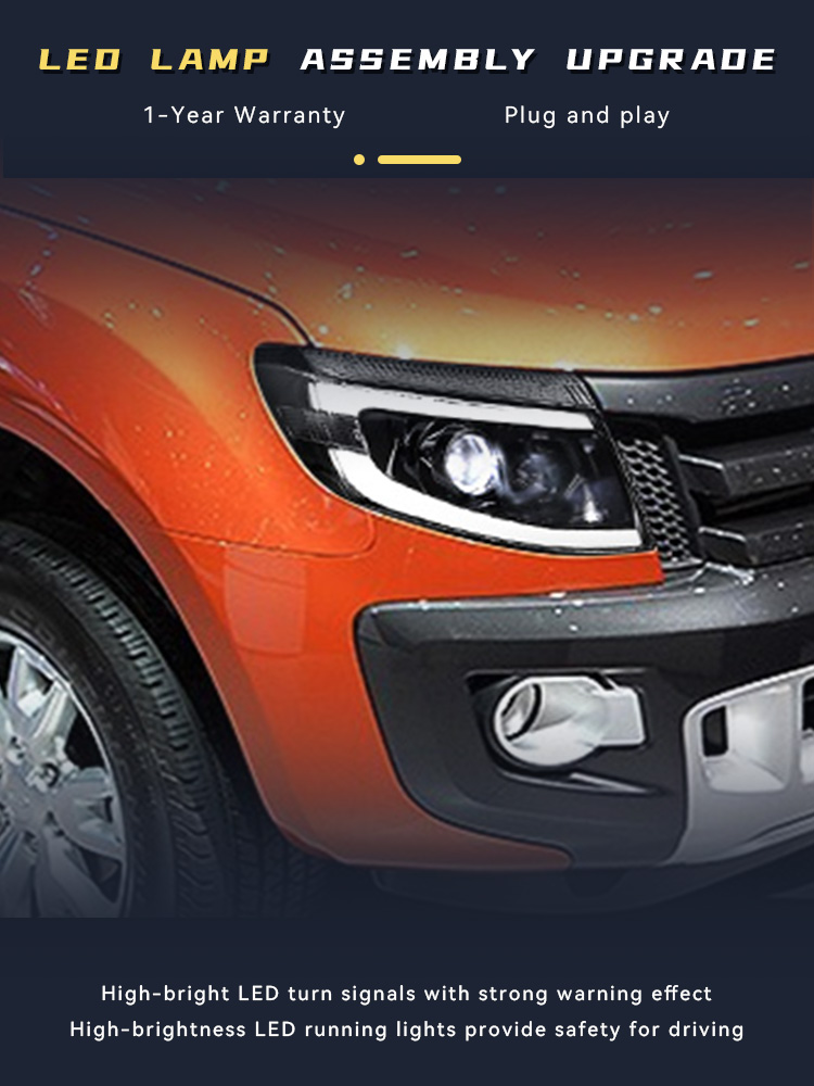 Accessories Car Near - Фары для Ford Ranger T6 2012-2014,