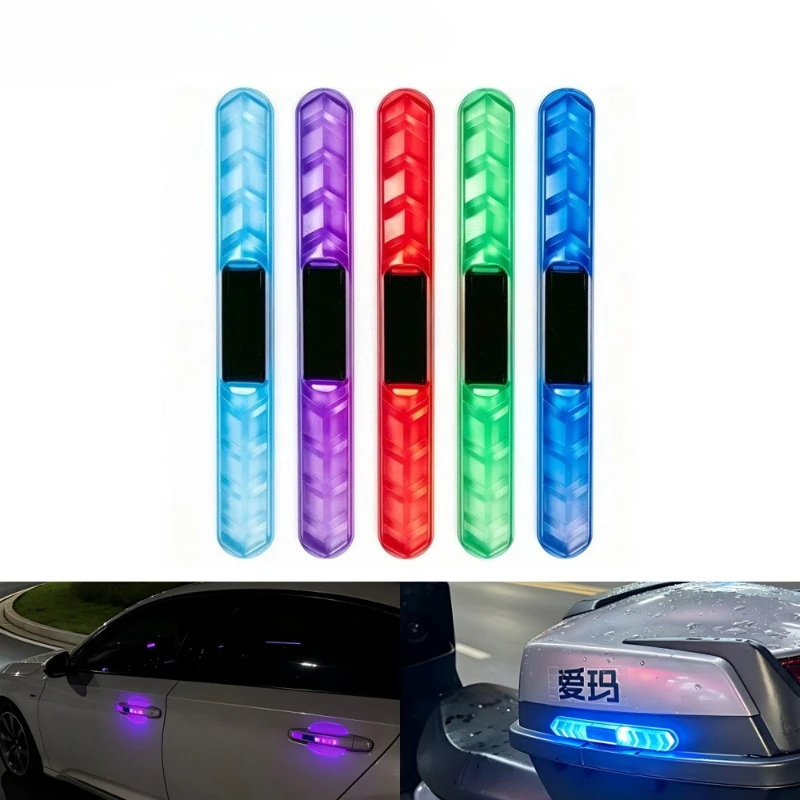 Car Door Handle Protector - 1 шт. Солнечный светодиодный стробоскоп, сигнальная