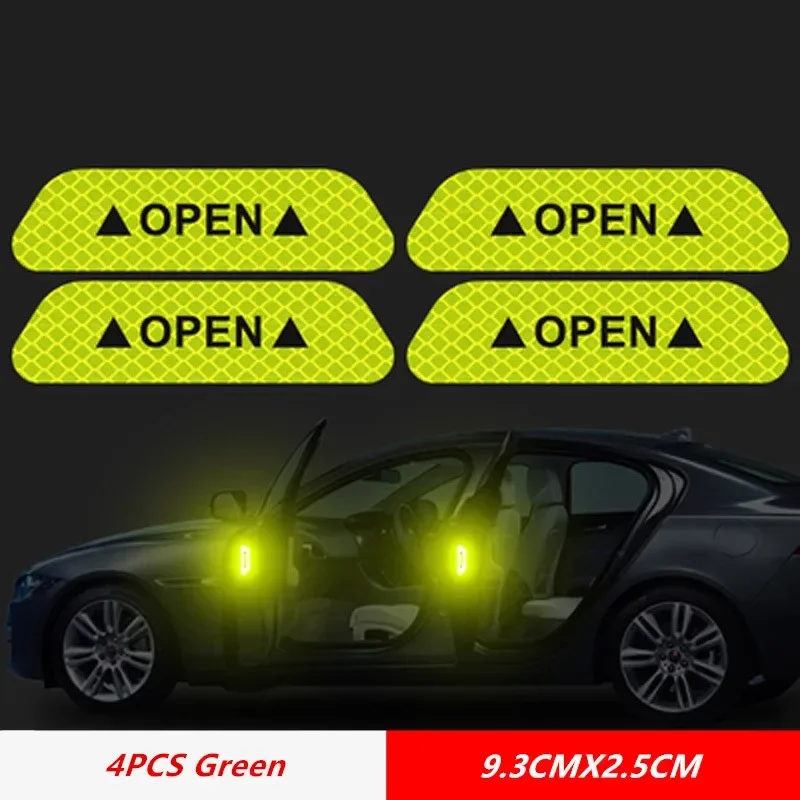 Car Accessories Quick Delivery - 4 шт. светоотражающие наклейки на двери