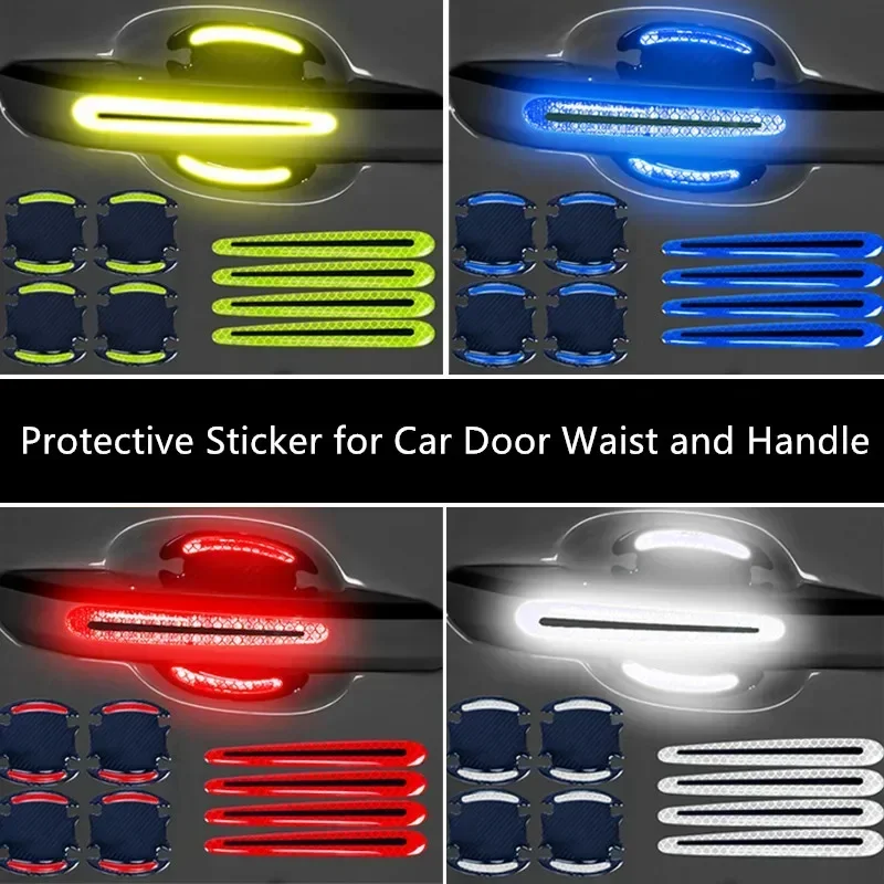 Наклейки-отражатели на двери а – обзор и цена Car Door Handle Protector